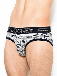 Брифы на резинке с названием бренда Jockey 151662H (муж.) Кремовый 183