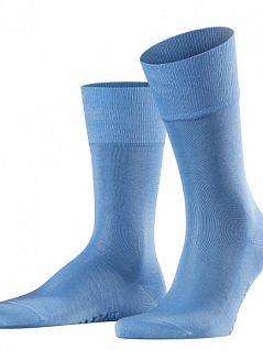 Гладкие носки из хлопка Falke 14662 Tiago SO (муж.) Синий (6543)
