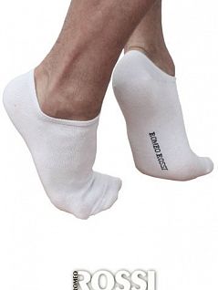 Комплект из 5 белых коротких мужских носков из хлопка Romeo Rossi Socks RR807 белый распродажа