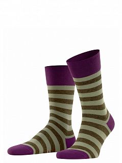 Носки в разноцветную полоску Falke 12438 SensMappedLinSO Фиолетовый 8867