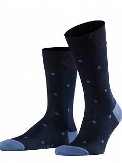 Носки из хлопка и полиамида Falke 13269 Dot SO (муж.) Синий 6377