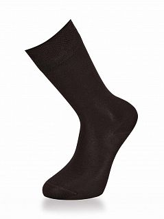 Ультрамягкие носки с уплотненной пяткой и мыска MUDOMAY LT12001-1 MUDOMAY коричневый (набор из 3х штук)