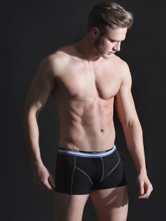 Облегающие мужские трусы боксеры черного цвета Jolidon Uomo N247 черный (nero)