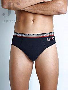 Мужские трусы разных цветов с надписью "Sport" спереди PRIMAL JSPRIMAL S215 (3 шт.) slip blu/nero/cobalto