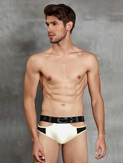 Трусы-джоки из удивительно мягкого и шелковистого материала черно-белого цвета Doreanse 1214c12 распродажа