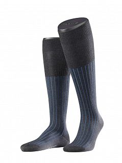 Элегантные мужские гольфы из хлопка Falke 15648 Shadow Kh (муж.) Темный-серый 3191