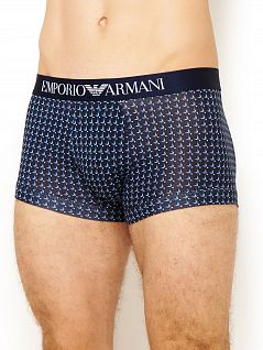 Набор боксеров анатомического кроя с геометрическим принтом (2шт) Emporio Armani 1112101а504армани Черный-синий 24042