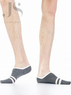 Короткие носки на комфортной посадке Hobby Line JSHOBBY 092-01 укороченные мужские х/б, широкая полоска (5 пар) темно-синий hbl