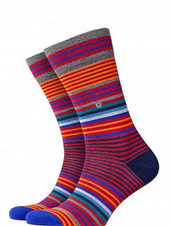 Шерстянные носки с усиленными стрессовыми зонами Burlington 21057 Stripe SO (муж.) Красный 8030