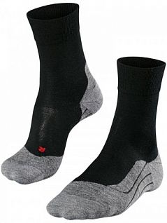 Носки унисекс с уплотненной пяткой и амортизационной вставкой Falke 16396 RU4 Wool (муж.) Черный (3010)