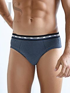 Эластичный комплект слипов из хлопка PRIMAL JSPRIMAL S216 (3 шт.) slip blu/grigio/cobalto