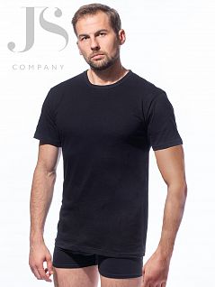 Однотонная футболка из 100% хлопка Pandora JSPD M0002 T-SHIRT GIROCOLLO nero