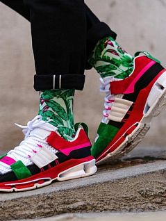 Носки с уплотненной пяткой Burlington 20549 Hawaii Print SO Зеленый