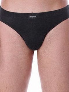 Однотонные мужские трусы слипы черного цвета Pierre Cardin SMR 90JB_S