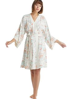 Привлекательный халат кимоно с принтом LTBS60220 BlackSpade абрикос