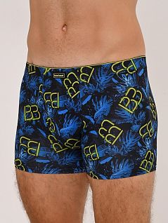 Красивые боксеры с оригинальным принтом синего цвета Bruno Banani 22012374c4410