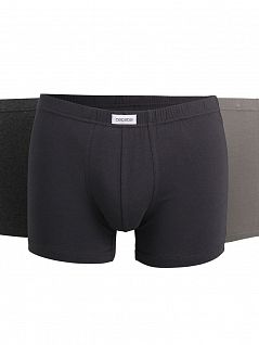 Комплект боксеров из хлопка и эластана (3шт) Ceceba FG001819/M-XXL Серый/Серый/Серый