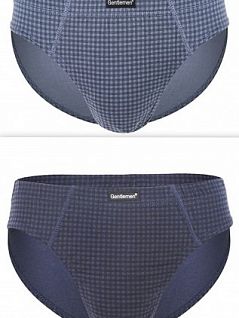Набор слипов на комфортной посадке (2шт) Gentlemen DT8002гпТм Серый/Синий