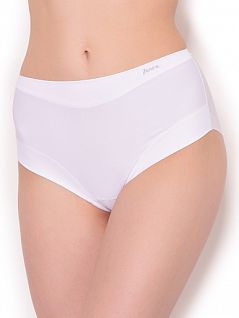Однотонные кюлоты из шелковистой микрофибры белого цвета Janira 31673c001
