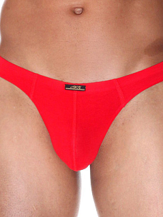 Классические стринги из эластичного хлопка красного цвета Oboy 8253c06