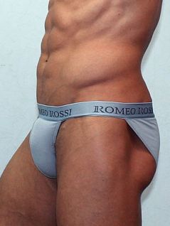 Серые мужские трусы танга Romeo Rossi Tanga RR3001-3 распродажа