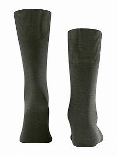 Теплосберегающие носки из регулирующей климат шерсти мериноса Falke 14435 Airport (муж.) Темный-зеленый (7155)