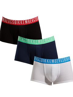 Набор хипсов с отделкой гульфика (3шт) (черный, темно-синий, белый) Bikkembergs RTBKK1UTR09TR