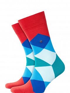 Элегантные носки с рисунком Argyle Burlington 20942 Clyde (муж.) Красный 8032