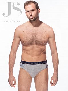 Эластичные слипы на заниженной посадке Enrico Coveri JSES 1674 slip grigio chiaro ecv