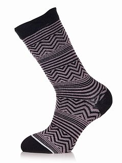 Набор носков с геометрическим рисунком по всему носку LT5814 Sis черный (6 пар)