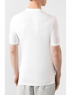 Меланжевая футболка из ультратонкого мягкого модала Zimmerli 7001341зимерли Белый 1