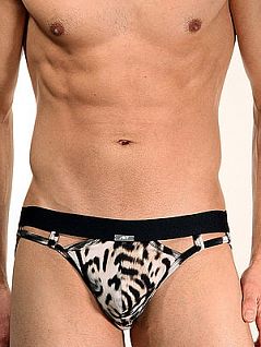 Эротические мужские джоки с дизайном снежного барса Oboy Leopard 5054c78 распродажа