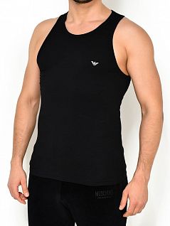 Облегающая майка с логотипом на спине Emporio Armani 110828цц735армани Черный 20