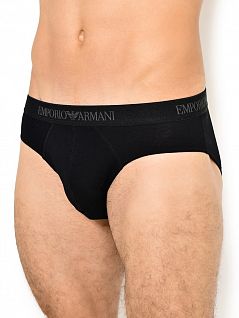 Классический комплект брифов с подкладкой на передней панели (3шт) EMPORIO ARMANI 1116248а722армани Черный-белый-серый