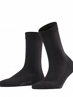 Носки для повседневных и бизнес-нарядов на широкой мягкой резинке FALKE 46510 Wool Balance New (жен.) Черный (3009)