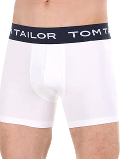 Набор боксеров на широкой синей резинке (белый, темно-синий) (2шт) Tom Tailor RT70480/6061-99-1