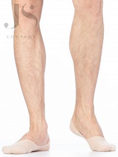 Тонкие летние подследники с силиконовыми фиксаторами Omsa JSACTIVE 101 (5 пар) beige oms