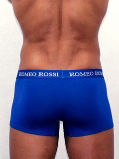 Синие мужские трусы боксеры Romeo Rossi Boxers R6005-9