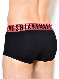 Эластичные боксеры на бело-красной резинке резинке Bikkembergs вбкт04784бикк Черный 3131