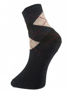 Согревающие носки из шерсти и хлопка черного цвета ROMEO ROSSI RT8036-9