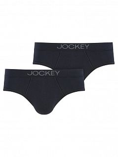 Брифы из мягкого и эластичного модала (2шт)Jockey 22512412 (муж.) Черный 999