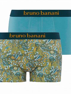Набор облегающих боксеров с принтом из хлопка и эластана (2шт) Bruno Banani 22012366c4391
