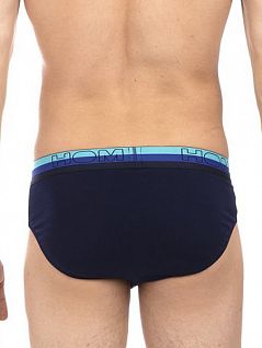 Мужские трусы-брифы темно-синего цвета HOM BoxerLines 40c0451cV002c2