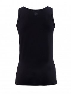 Прилегающая мужская майка из хлопка черного цвета BlackSpade AURA b9504 Black