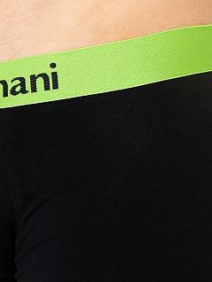 Мужской набор боксеров из эластичного хлопка Bruno Banani 22031388бруно Черный-зеленый 4310