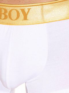 Эластичные хипсы на золотистой резинке белого цвета Oboy 6945c02 распродажа