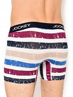 Облегающие боксеры в разноцветную полоску Jockey 173051H (муж.) Многоцветный 162