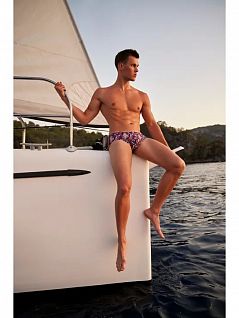 Стильные плавки брифы из полиамида баклажанового цвета DOREANSE 3828c99