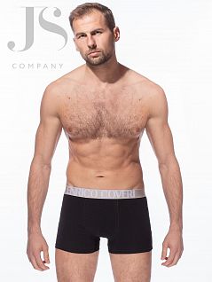 Эластичные боксеры из хлопка Enrico Coveri JSEB 1663 boxer nero