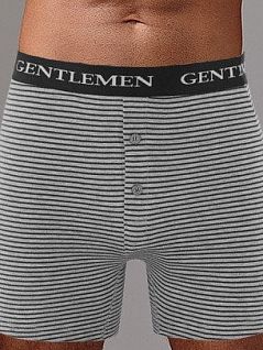 Боксеры в полоску с гульфиком на пуговицах Gentlemen DTТм7820 Чернаяполоска